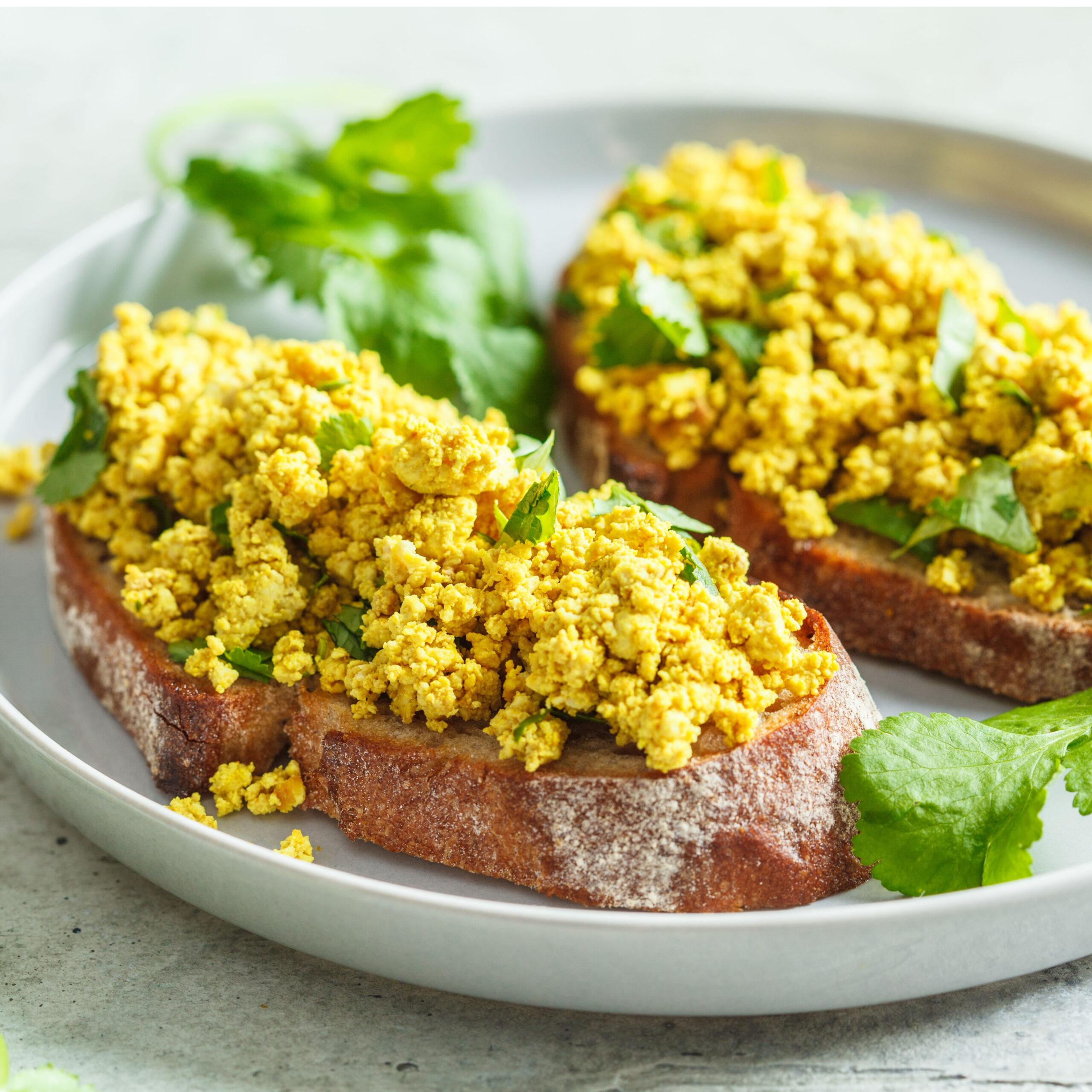 tofu scramble on toast