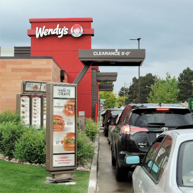 wendy's drive thru