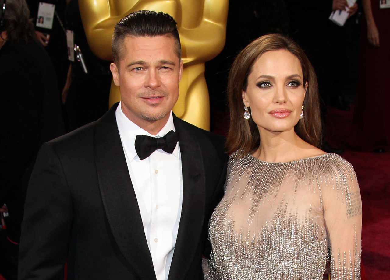 Angelina Jolie Brad Pitt red carpet