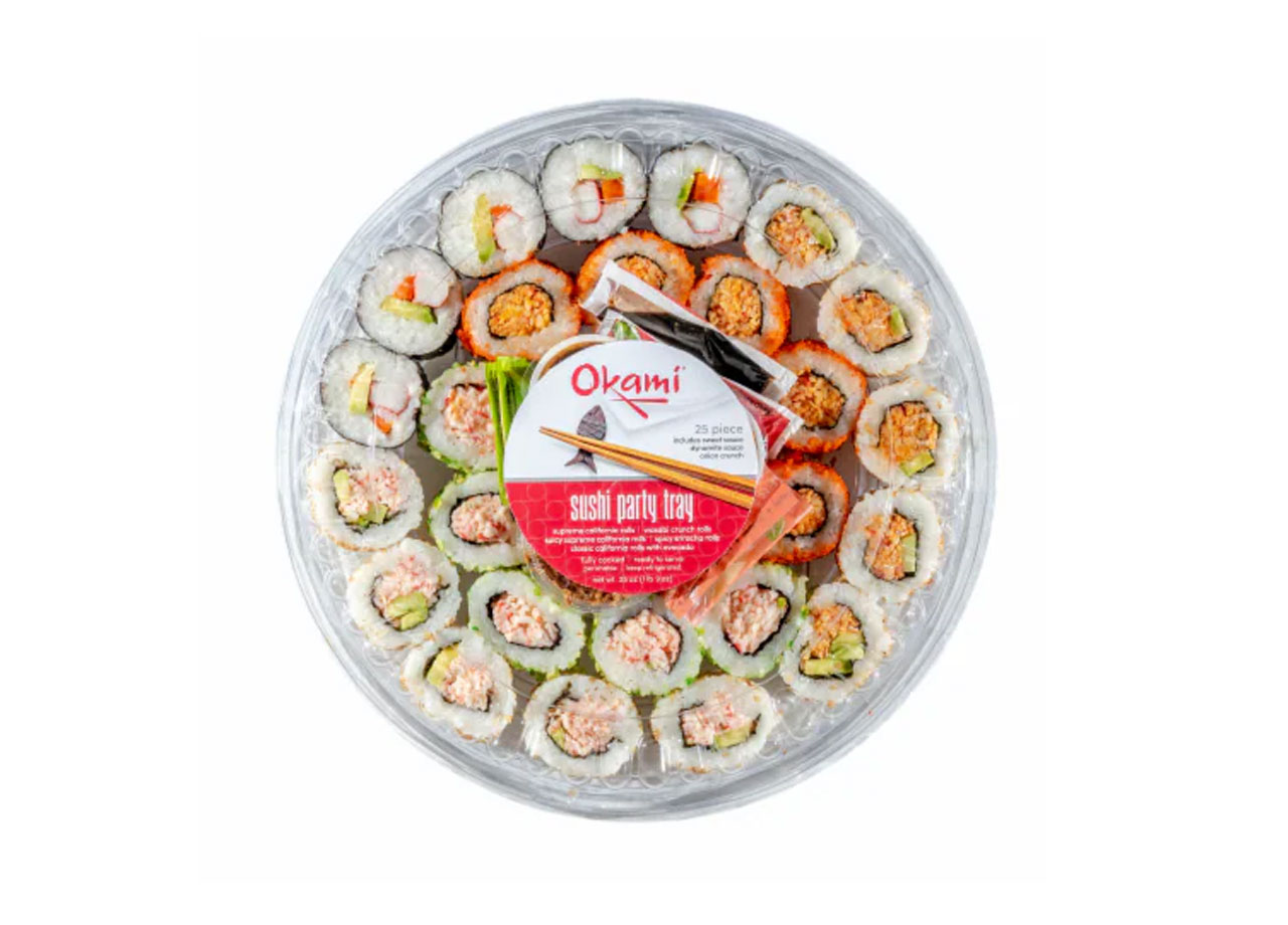 okami sushi party trays