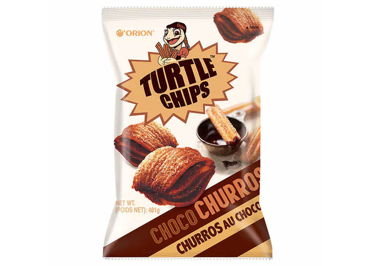 orion choc churro turtle chips