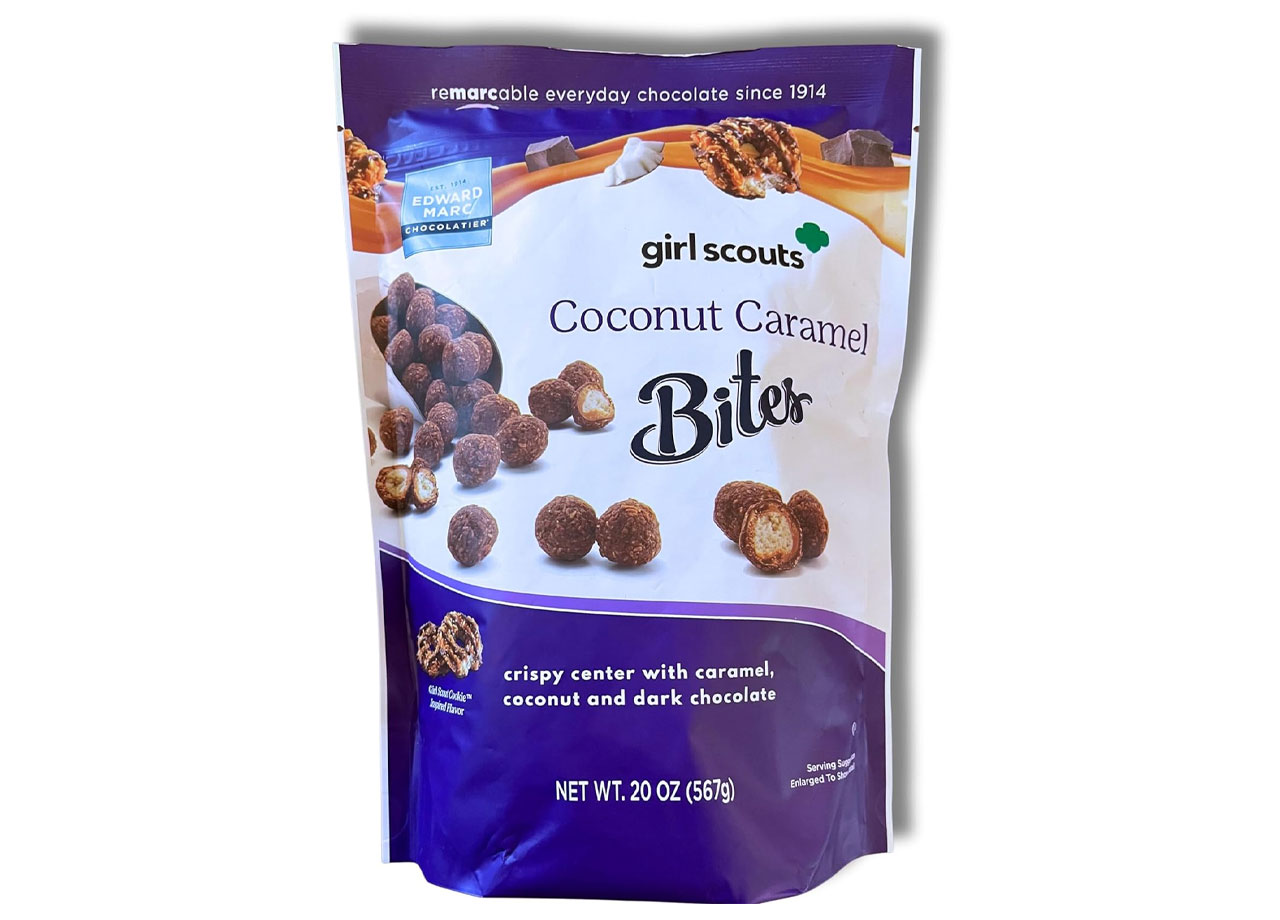 girl scouts coconut caramel bites