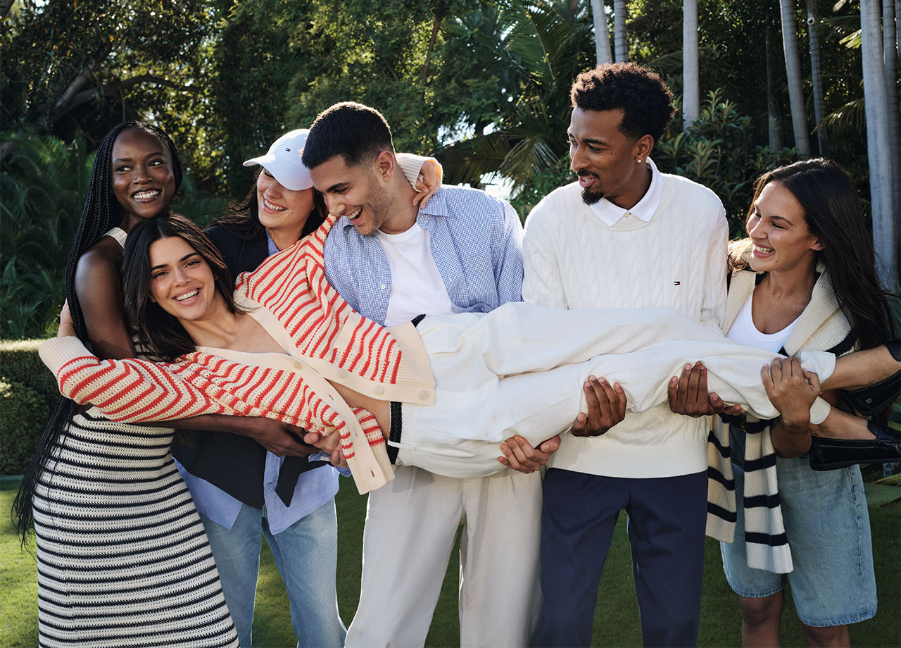 kendall jenner for tommy hilfiger with friends