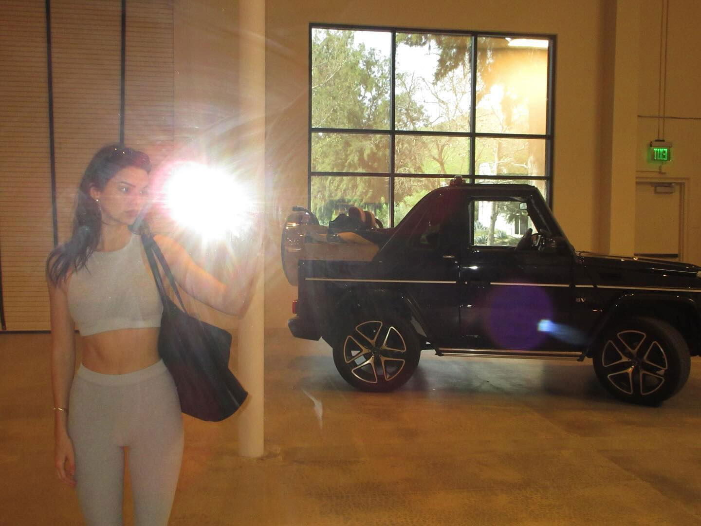 Kendall Jenner Alo Yoga mirror selfie