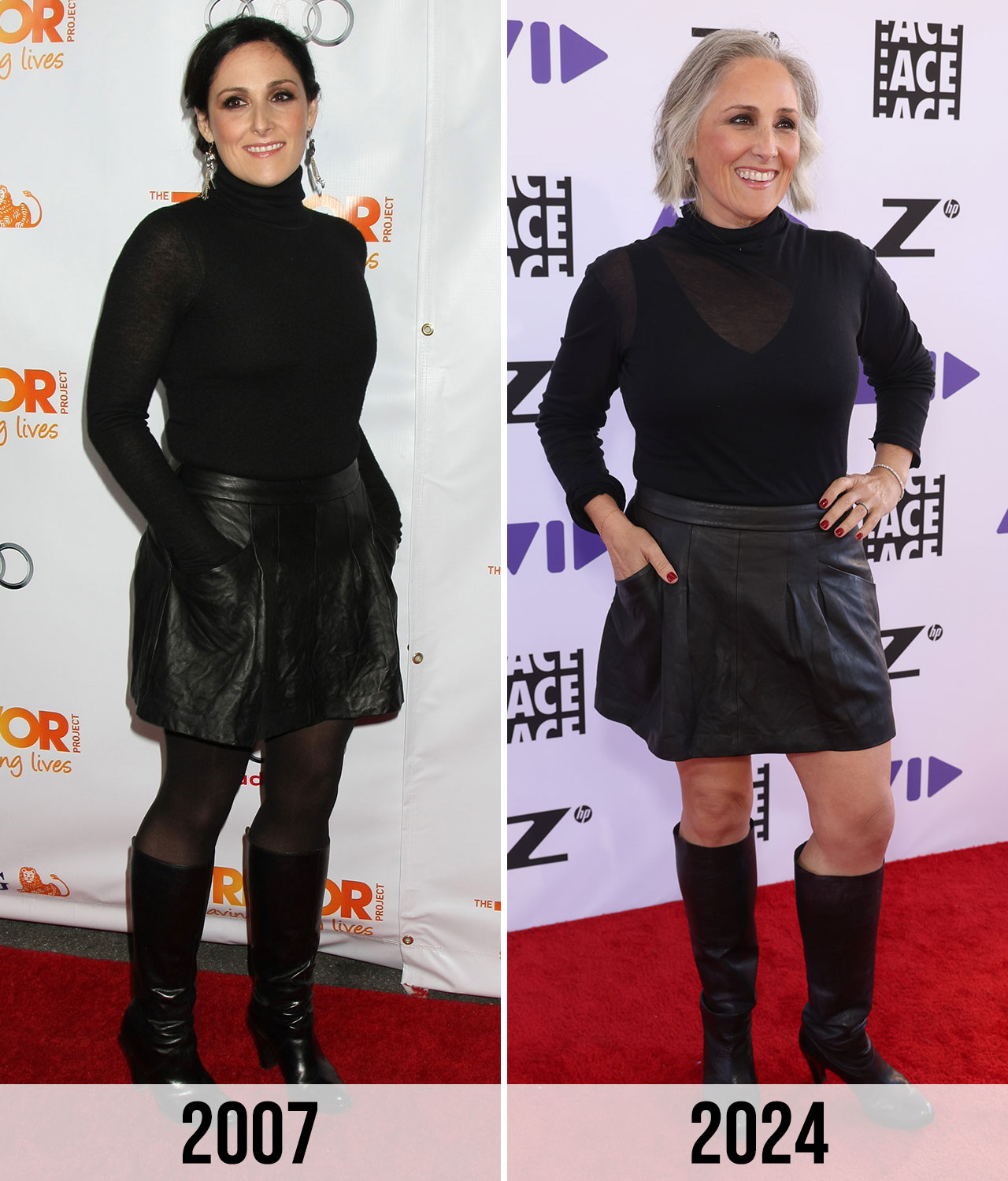 Ricki Lake weight loss same outfit red carpet 2007 vs 2024