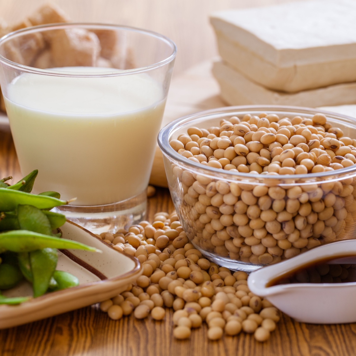 various soy based foods