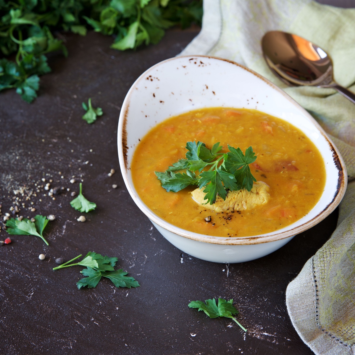 chicken lentil soup