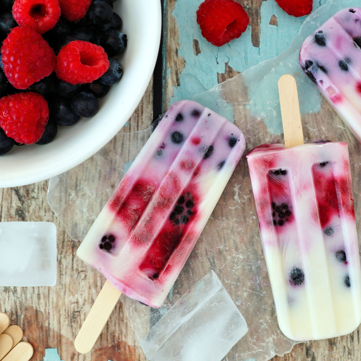 frozen fruit popsicles