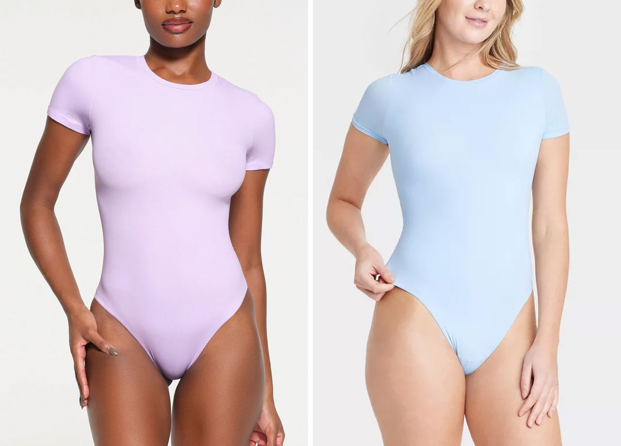 I swear, this $15  bodysuit looks just like the viral SKIMS one that  everyone's obsessed with - Yahoo Sports