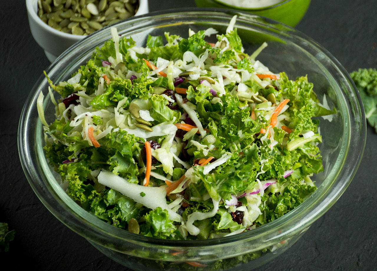 salad kit in a bowl