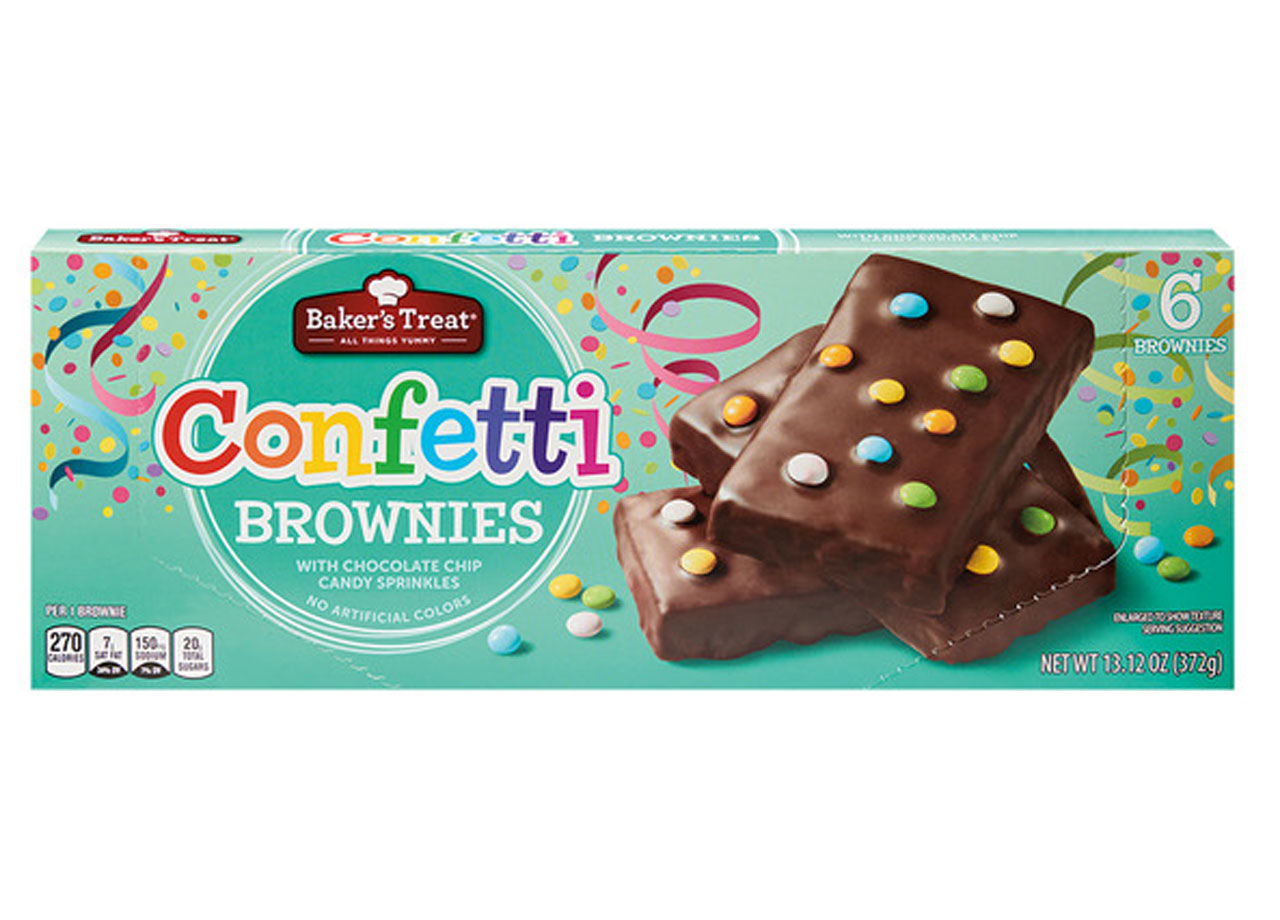 aldi bakers treat confetti brownies