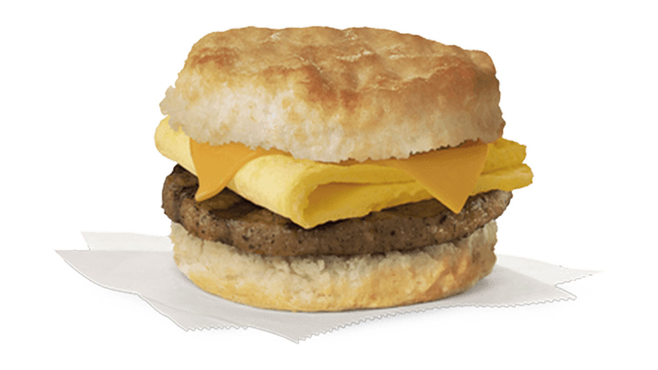 chick-fil-a sausage egg and cheese biscuit