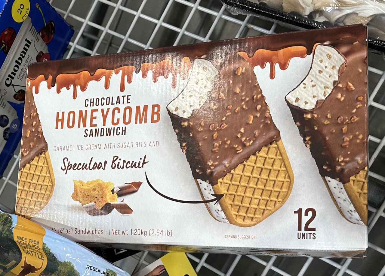 costco chocolate honeycomb ice cream sandwich