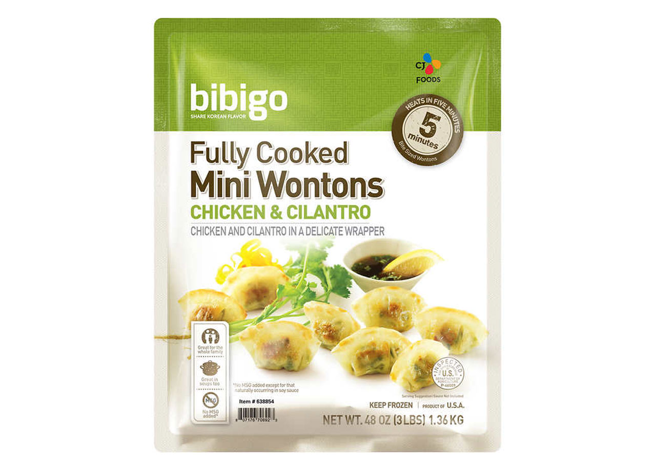 bibigo fully cooked mini wontons