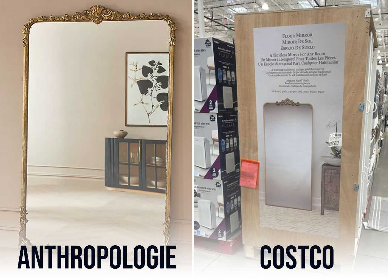 anthropologie mirror dupe