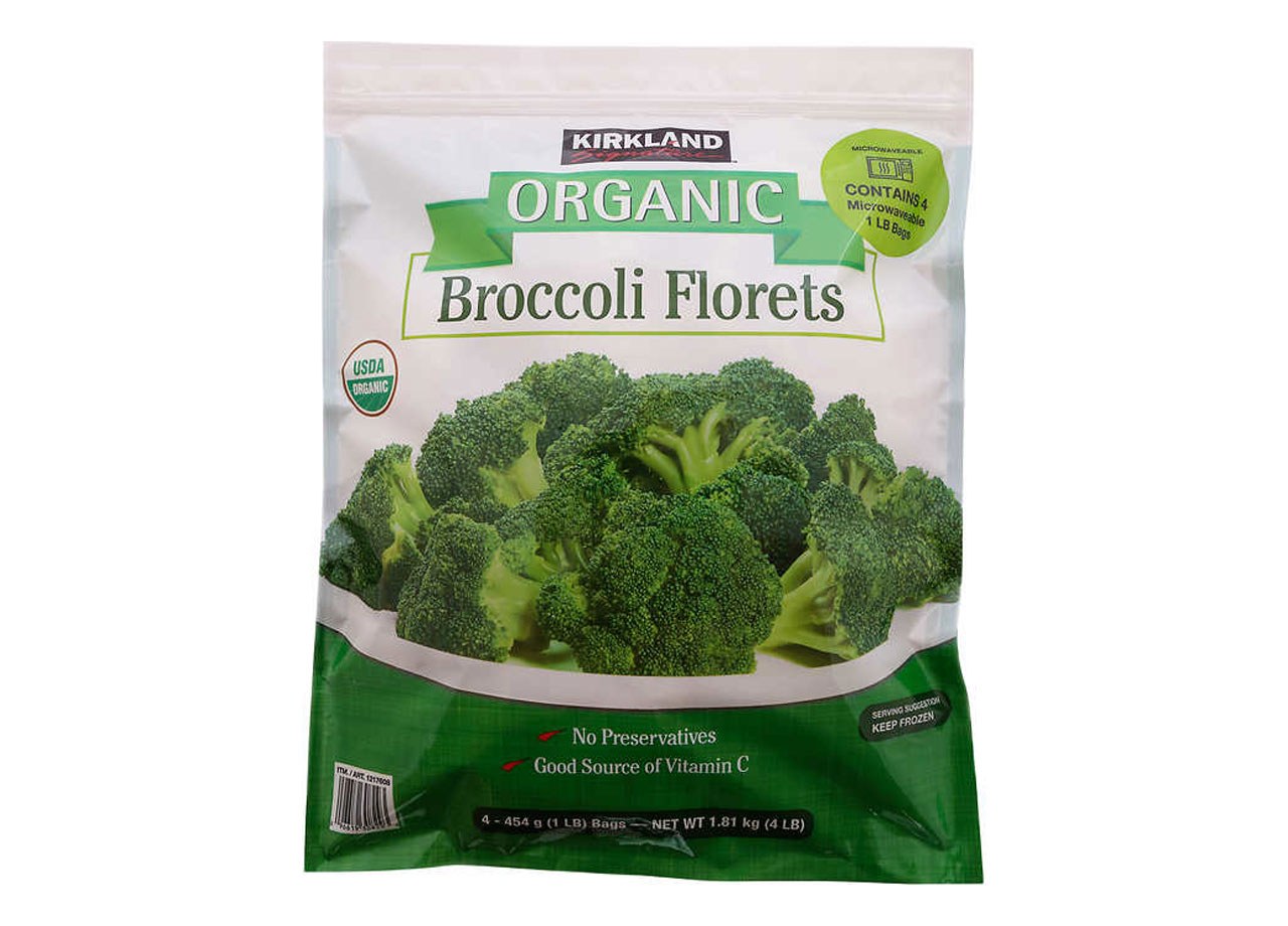 kirkland organic broccoli florets