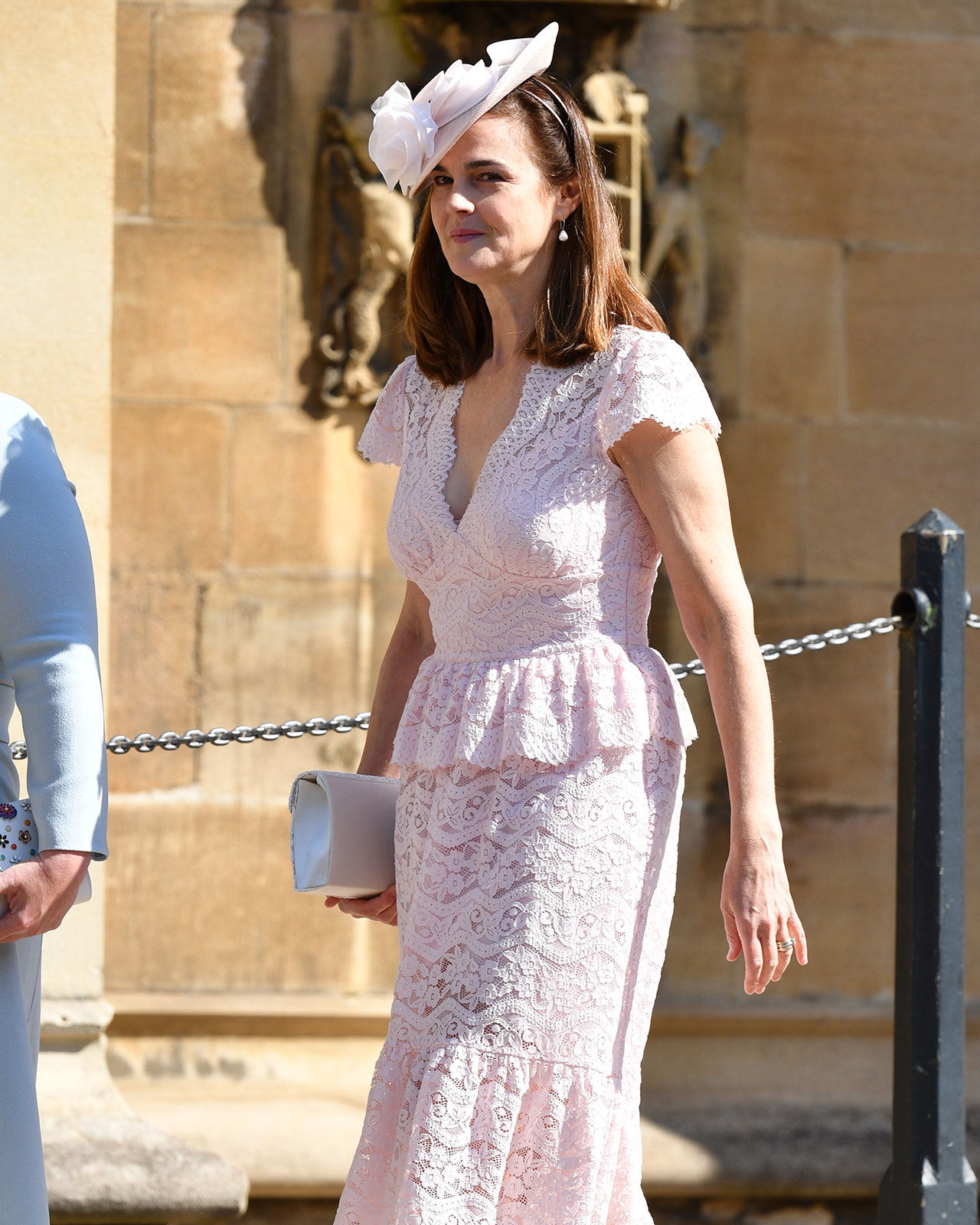 Samantha Cohen attends Prince Harry and Meghan Markle's royal wedding