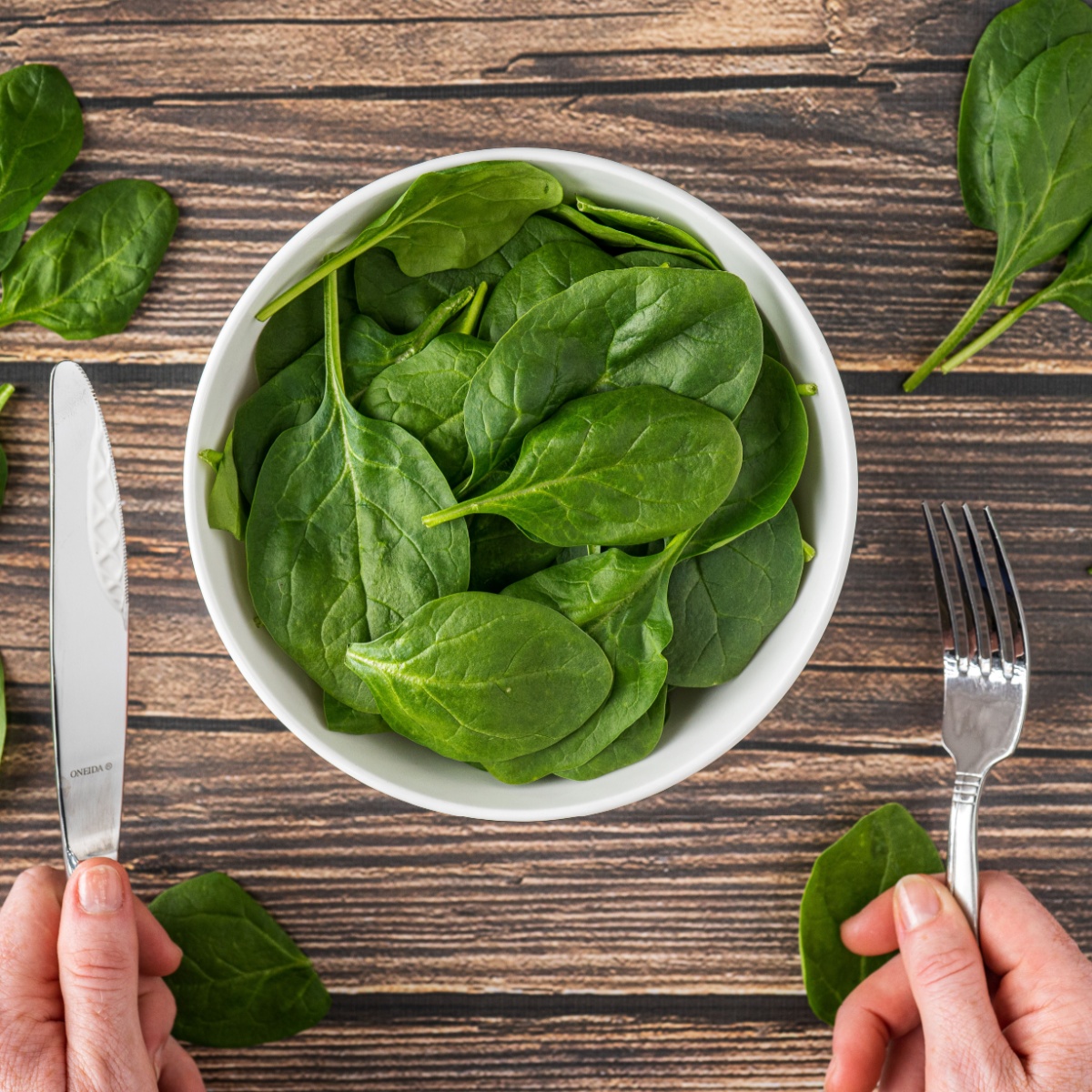 bowl of spinach