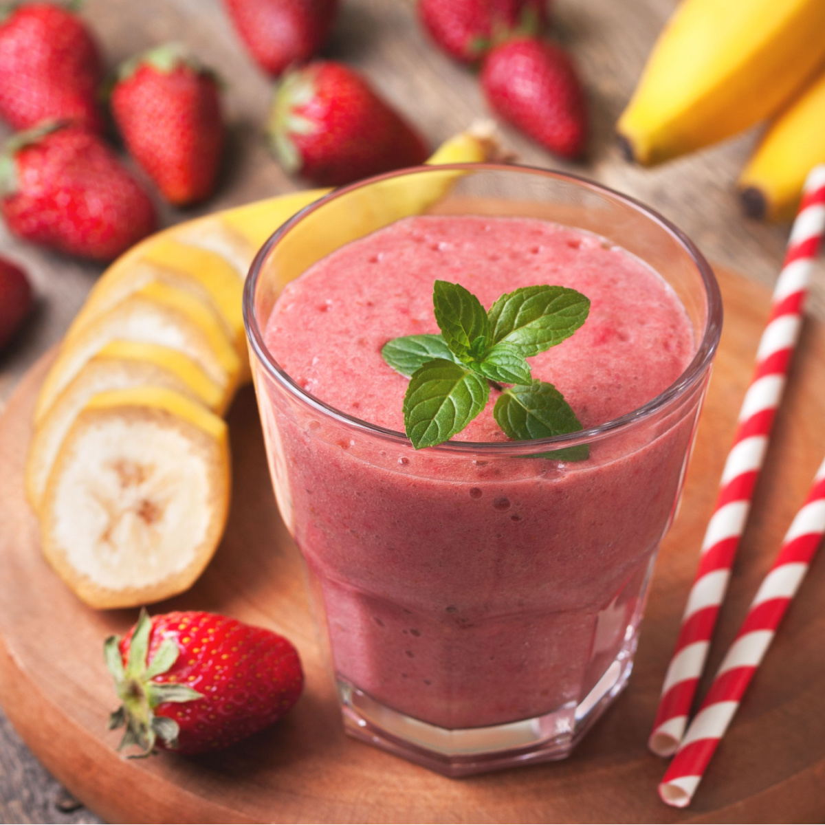 strawberry banana smoothie