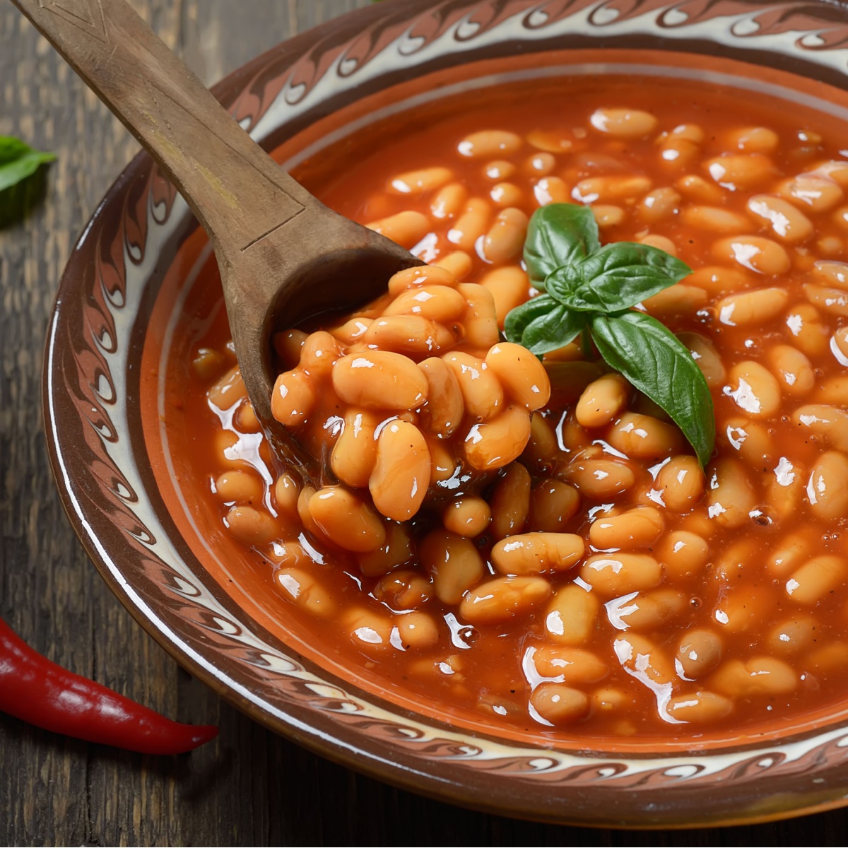 plate of beans