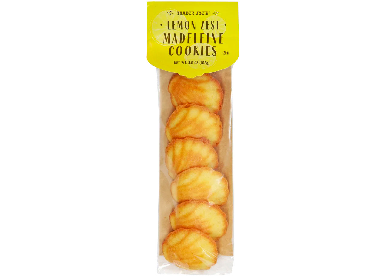 trader joe's lemon zest madeleine cookies