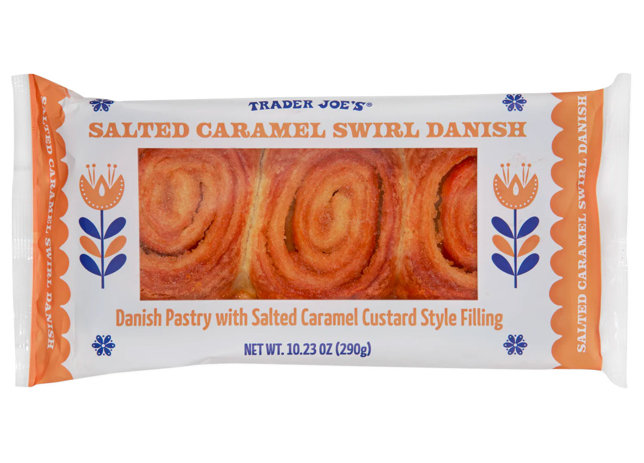 trader joe's salted caramel swirl danish