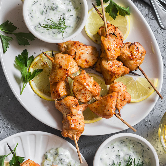 chicken skewers