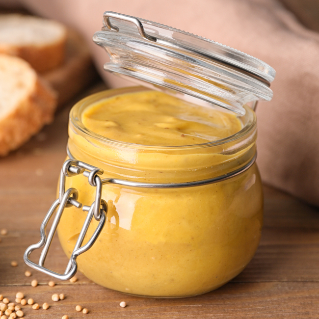 jar of honey mustard