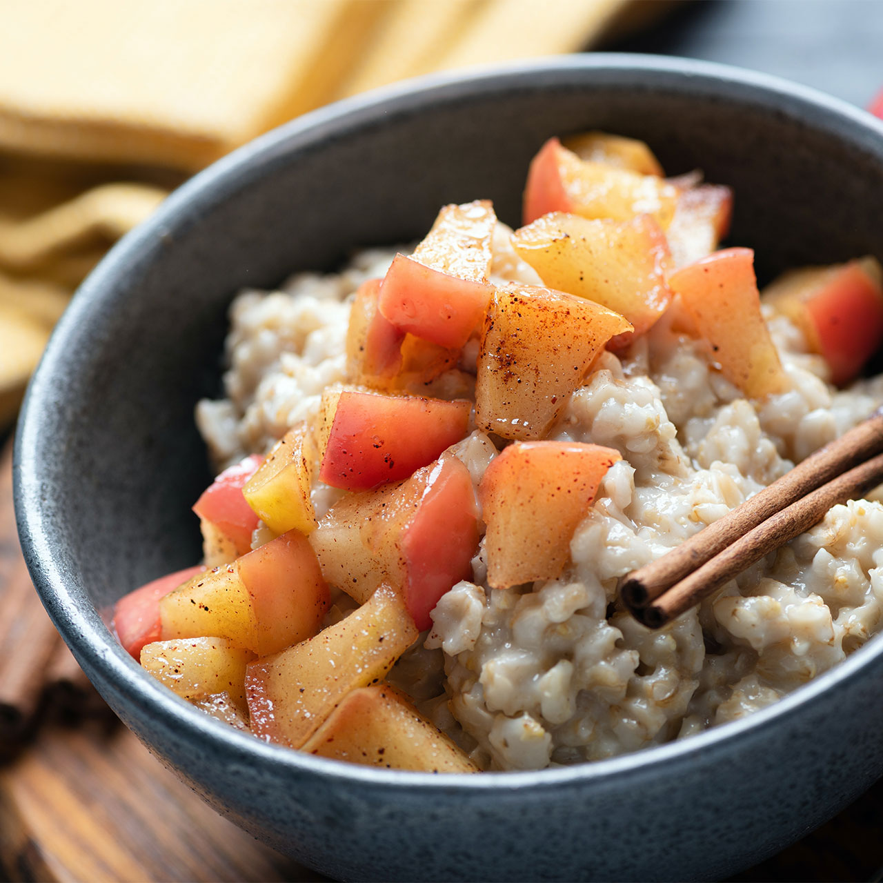 bowl of oatmeal with toppings