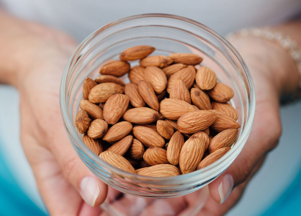 bowl of almonds