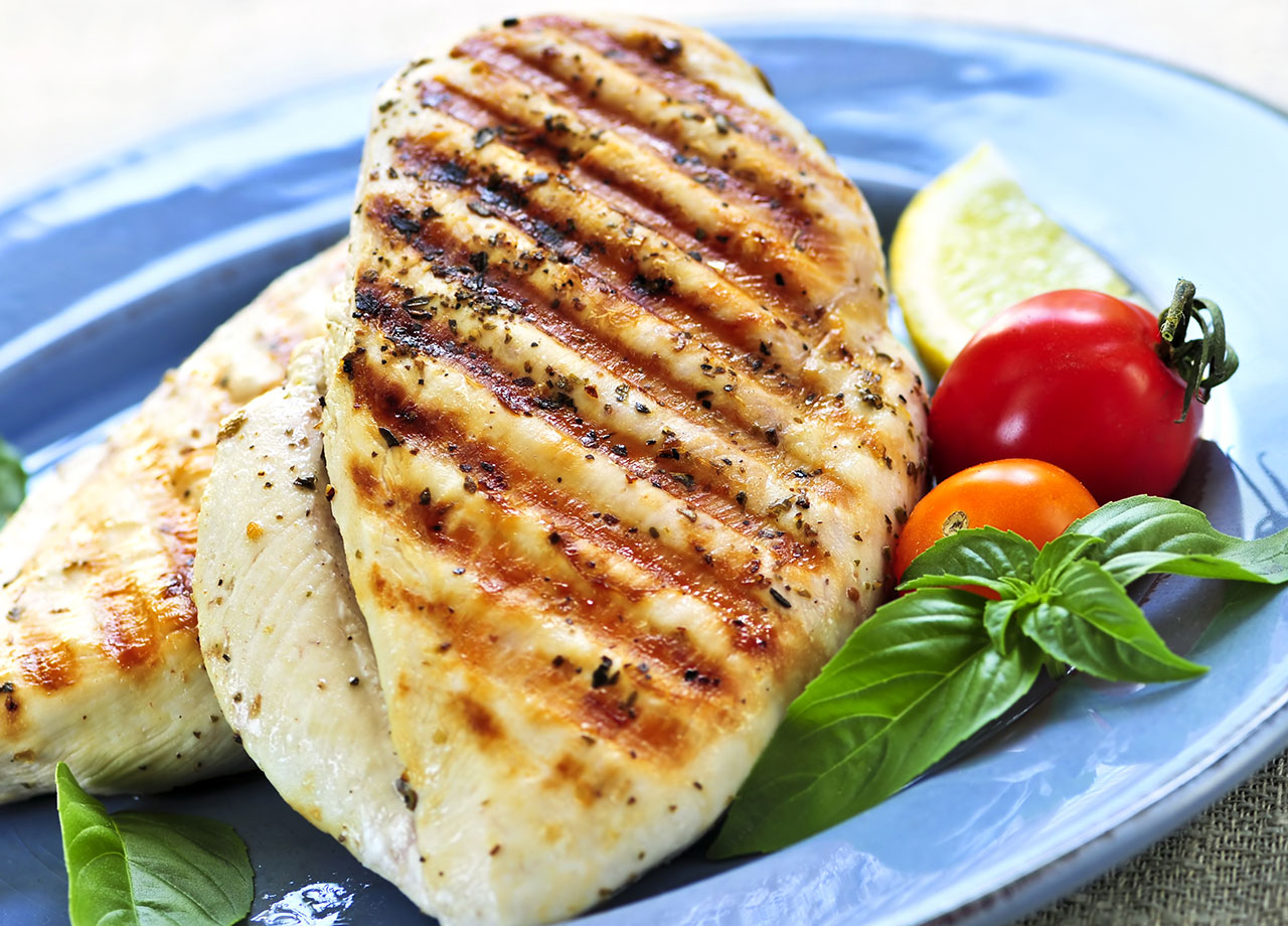 grilled chicken breast with tomatoes