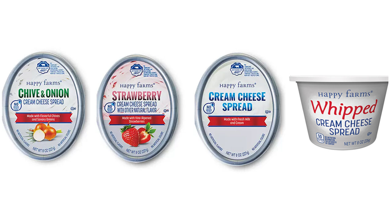 aldi happy farms cream cheeses