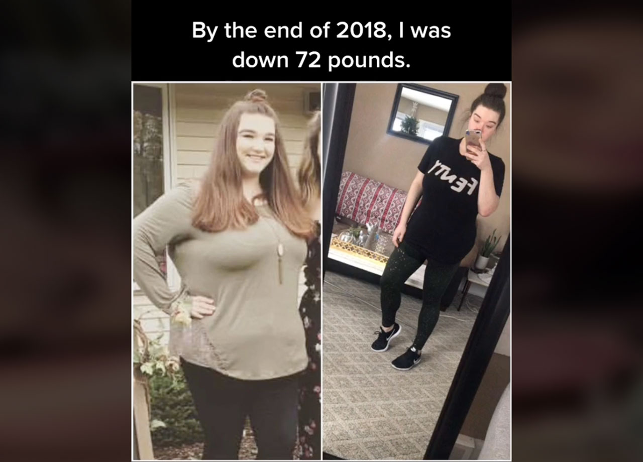 amber c fitness tiktok before and after