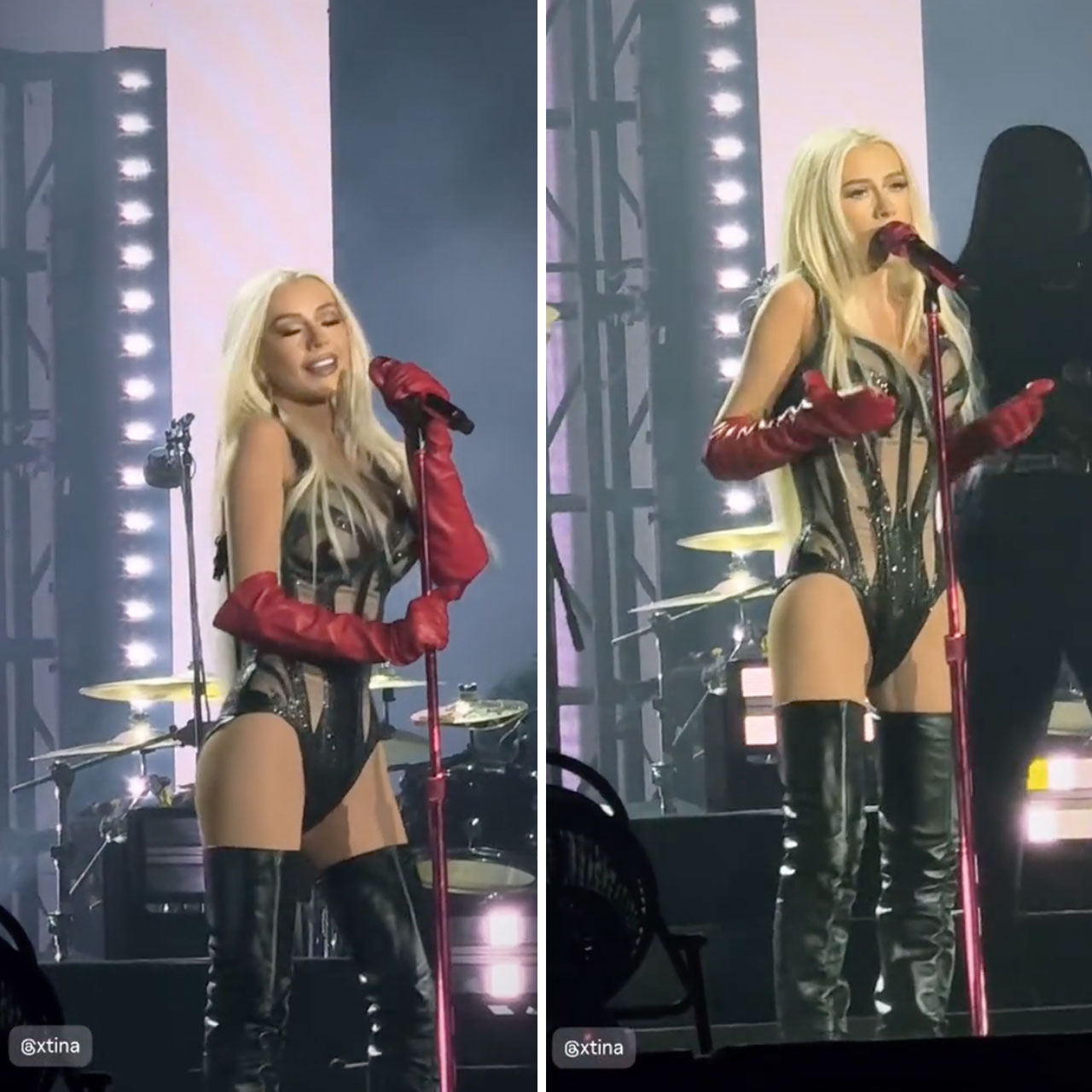 Christina Aguilera performing What a Girl Wants in Mexico City