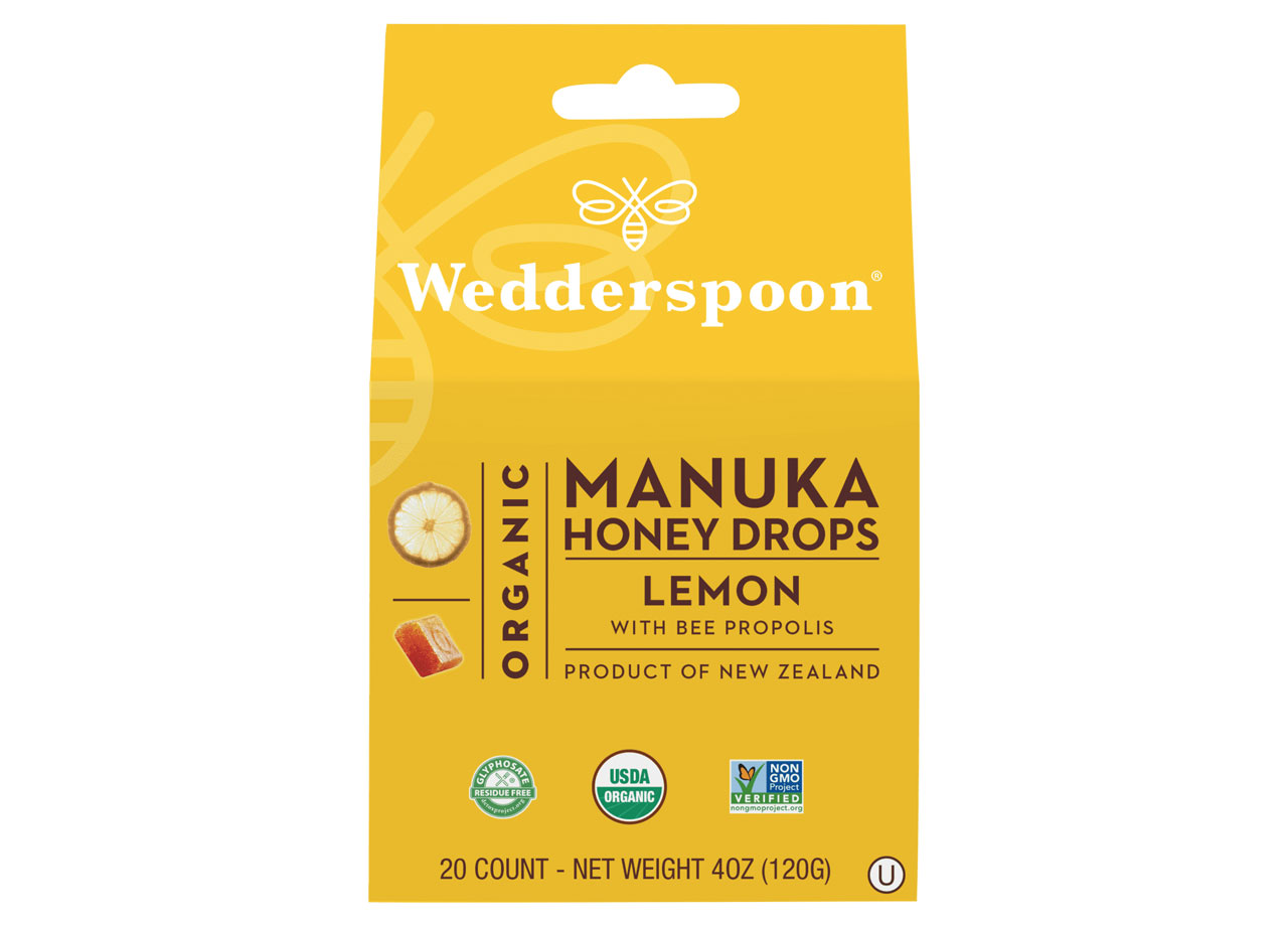 wedderspoons organic manuka honey lemon drops