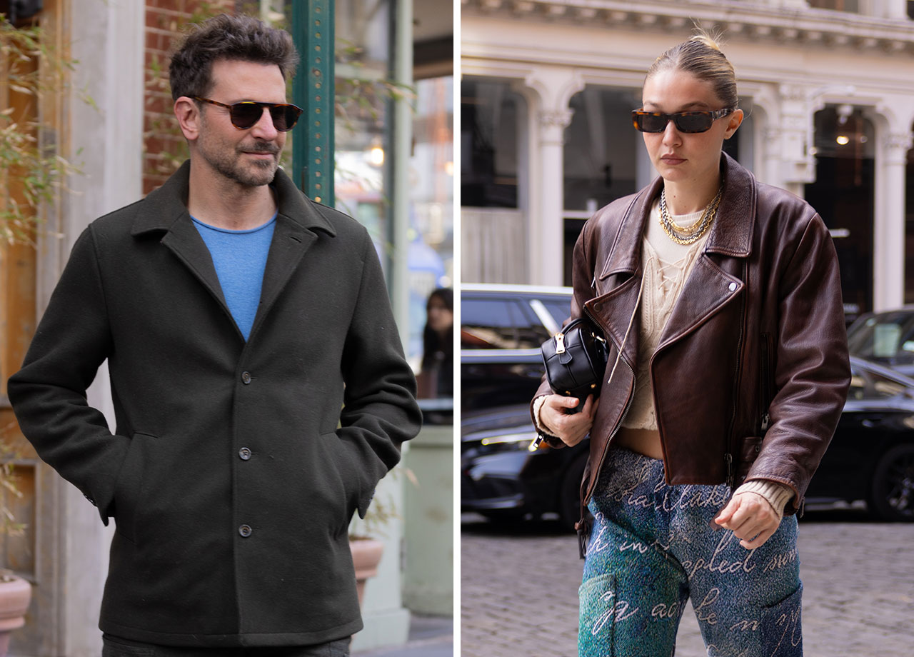 gigi hadid and bradley cooper side by side