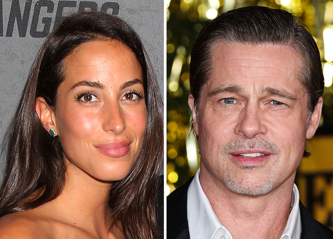 Brad Pitt And His Girlfriend Ines De Ramon Match In White For A ...