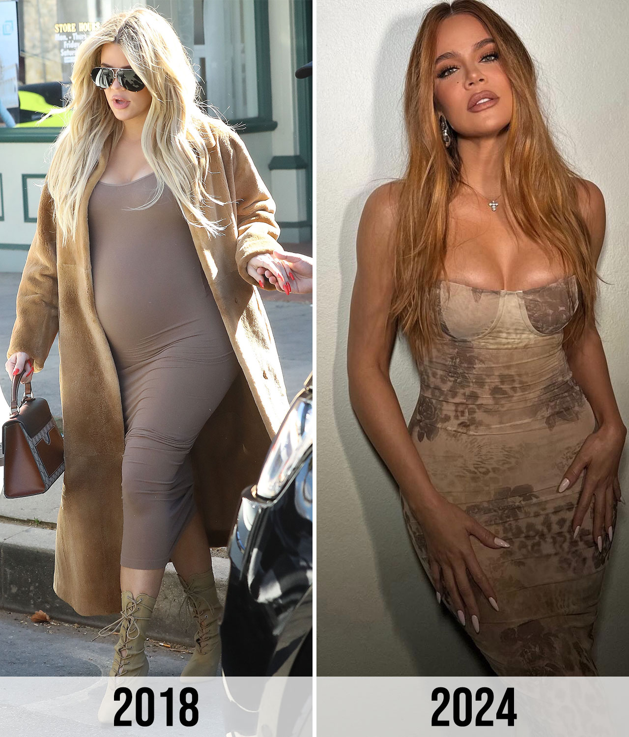 Khloe Kardashian weight loss 2018 to 2024