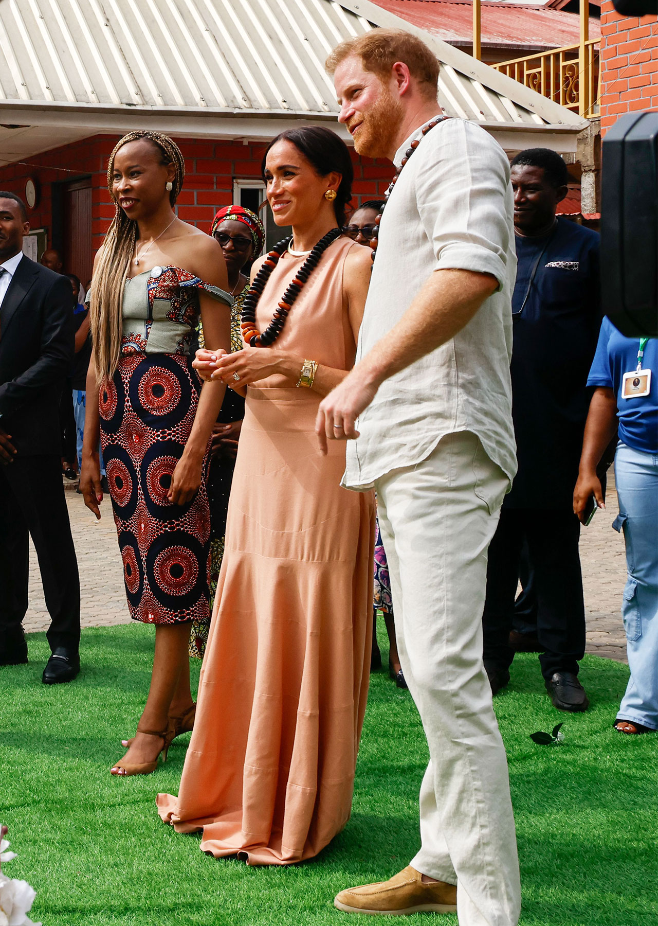 Prince Harry and Meghan Markle visit Lightway Academy in Abuja Nigeria