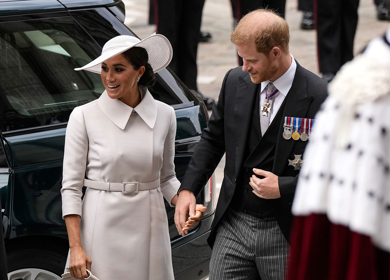 Meghan Markle and Prince Harry Platinum Jubilee St Pauls Cathedral