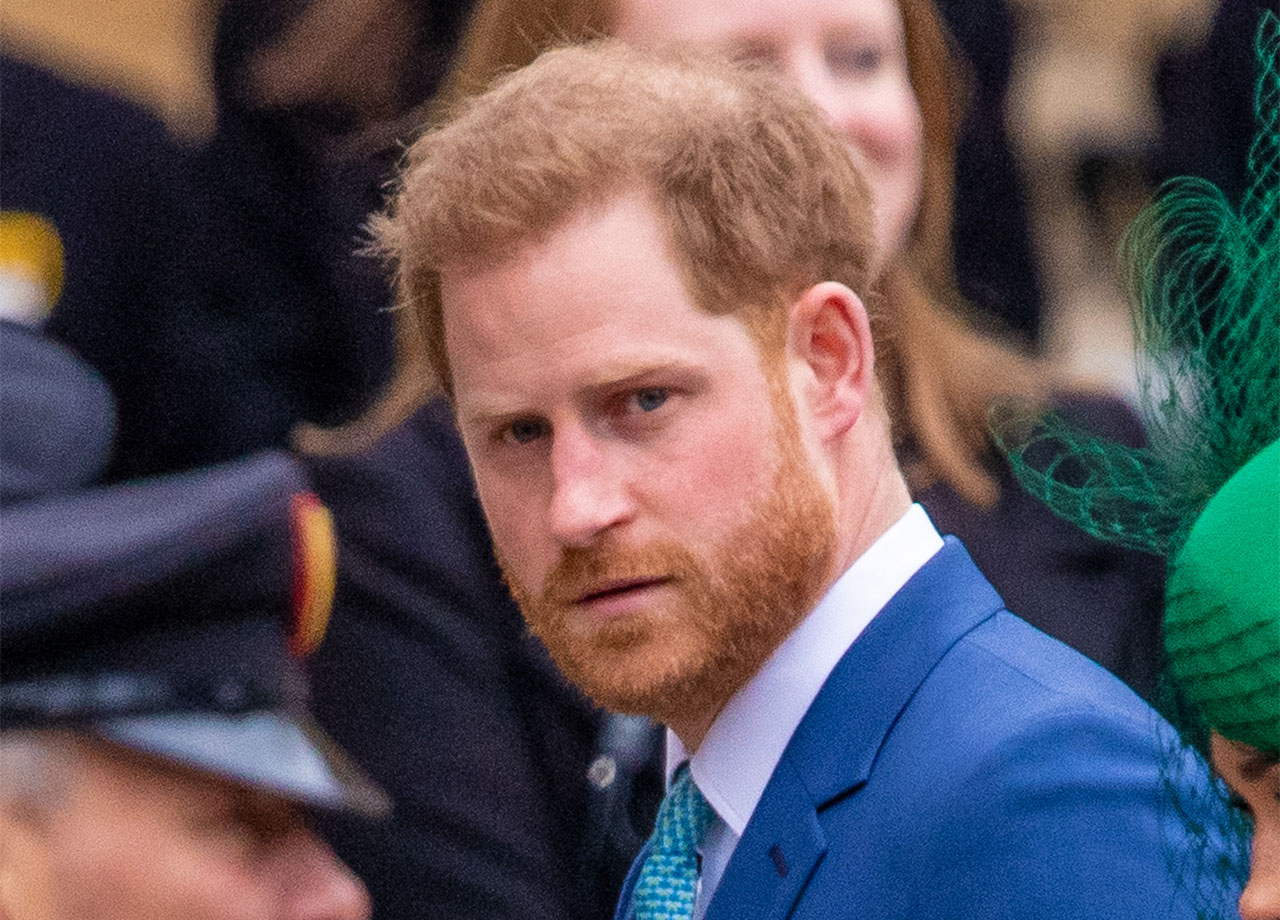 Prince Harry in a blue suit