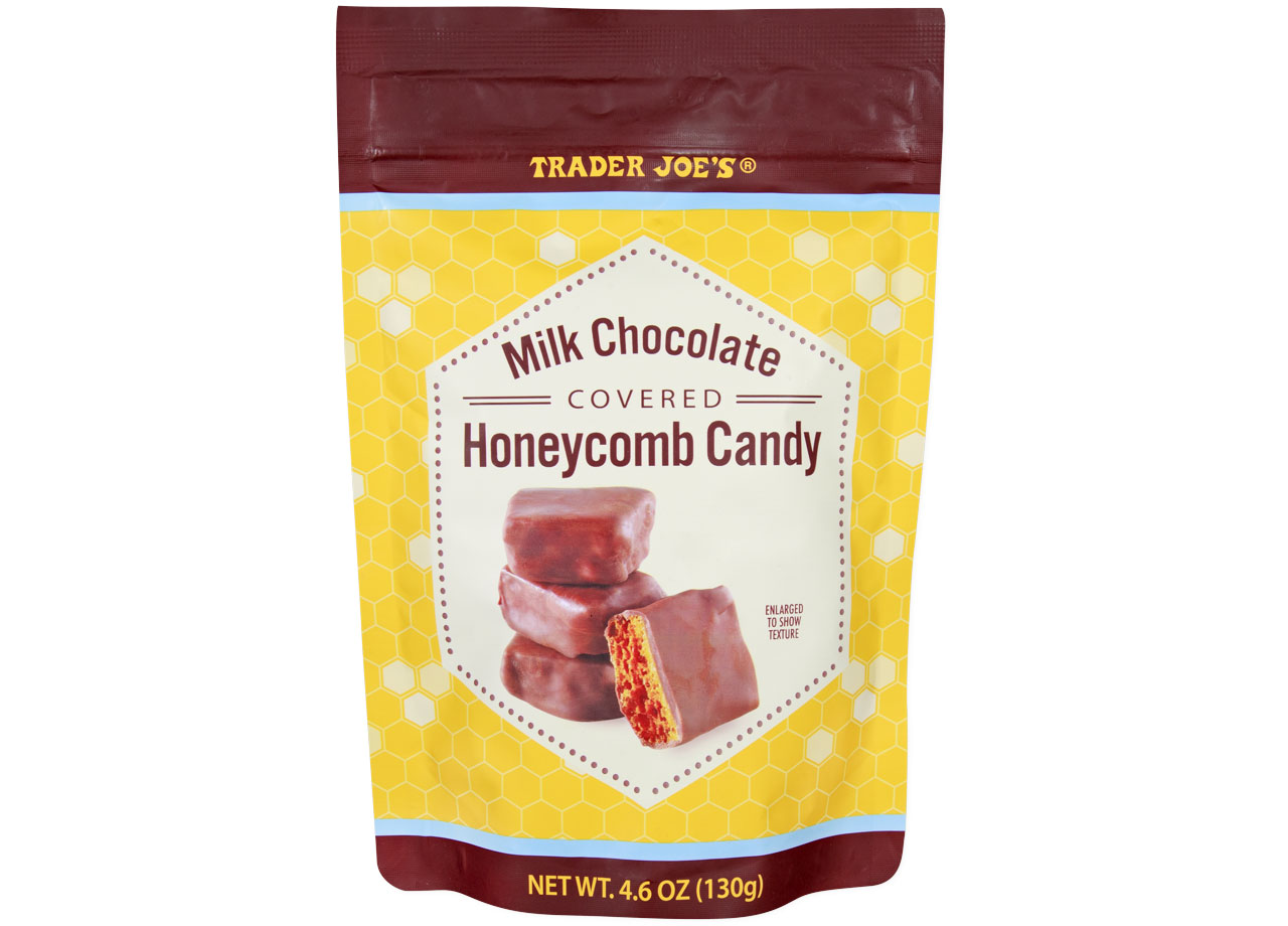 trader joes milk chocolate covered honeycomb candy