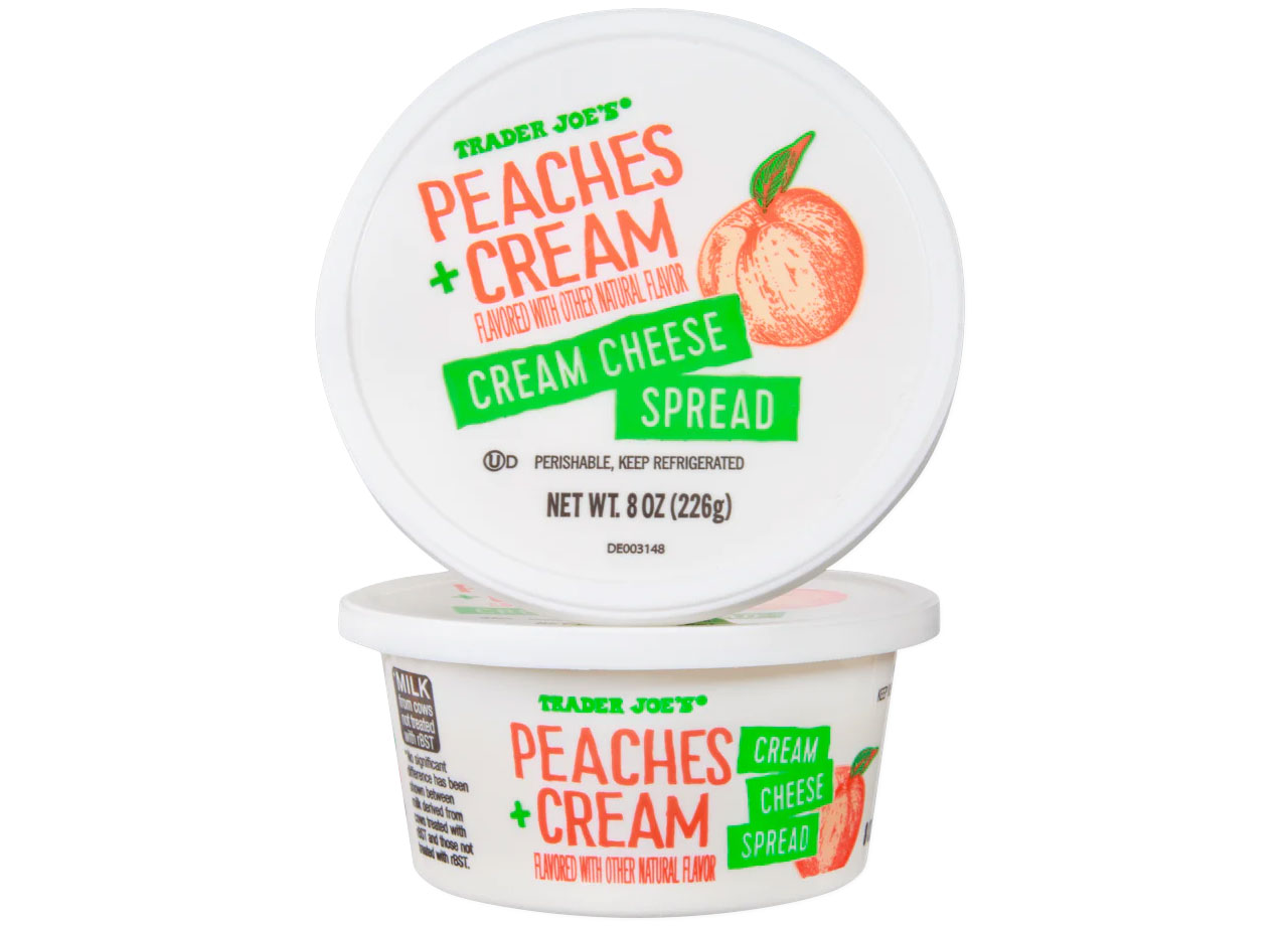 trader joes peaches and cream cream cheese