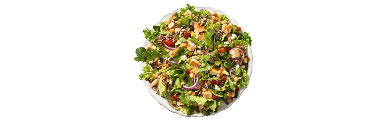 wendys power mediterranean chicken salad