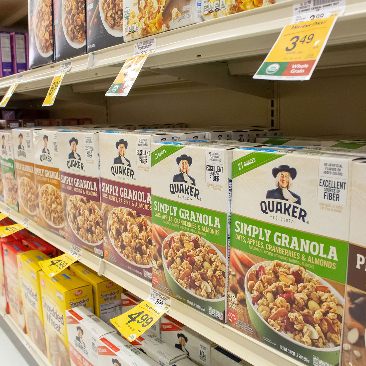 boxes of cereals