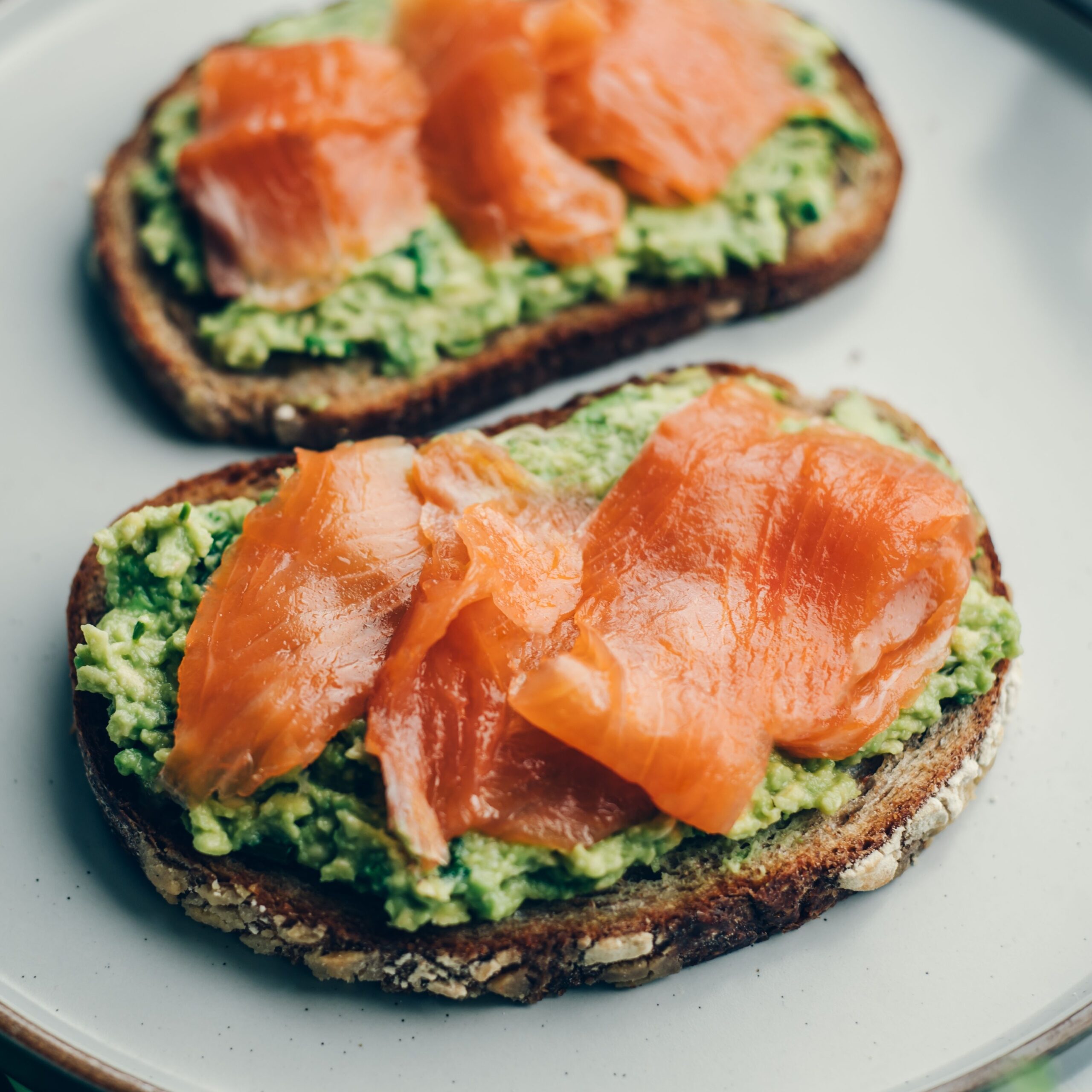 salmon and avocado toast