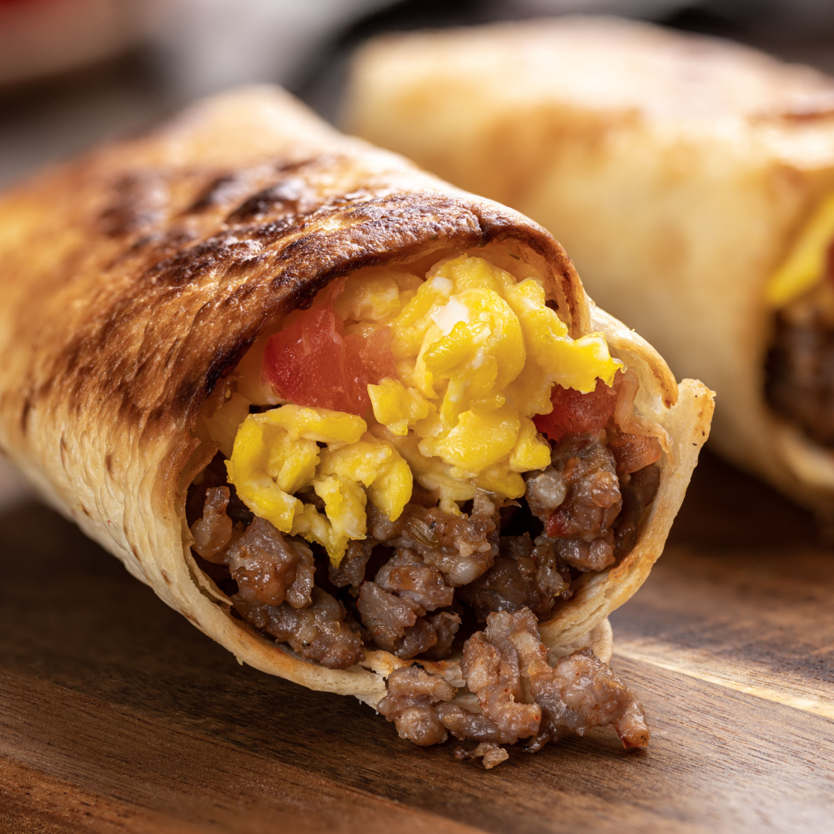 sausage breakfast burrito