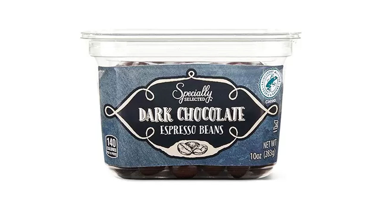 dark chocolate covered espresso beans