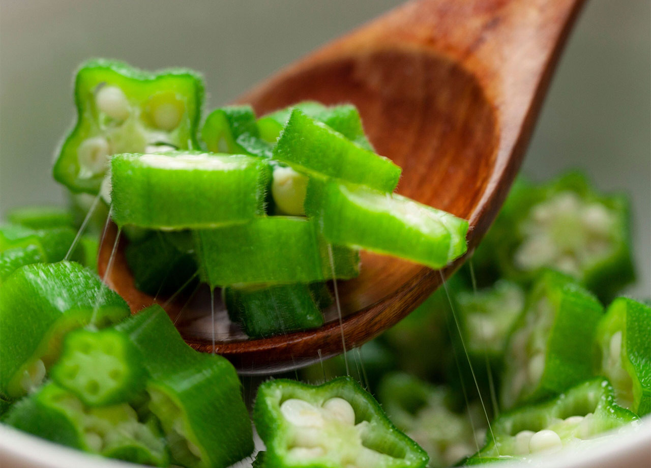 spoon of okra