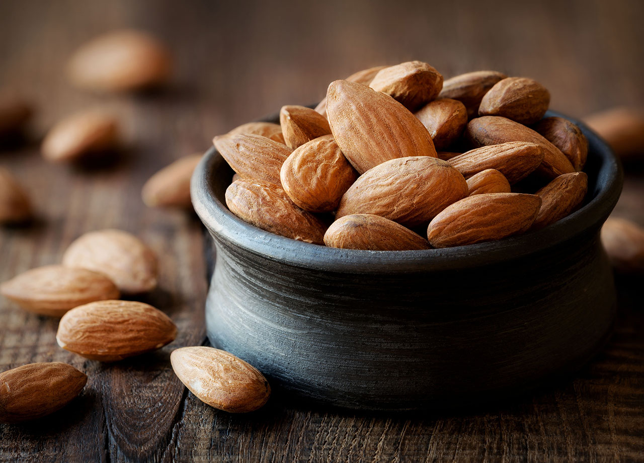 bowl of almonds